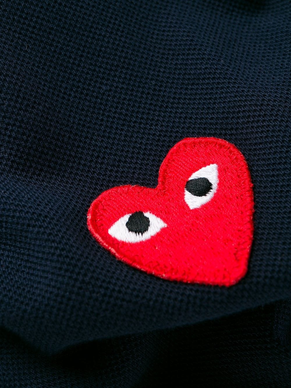 embroidered heart polo shirt - 7