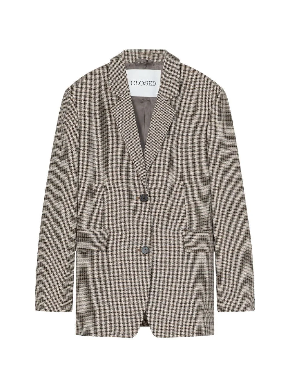 Wool single-breasted blazer jacket - 1