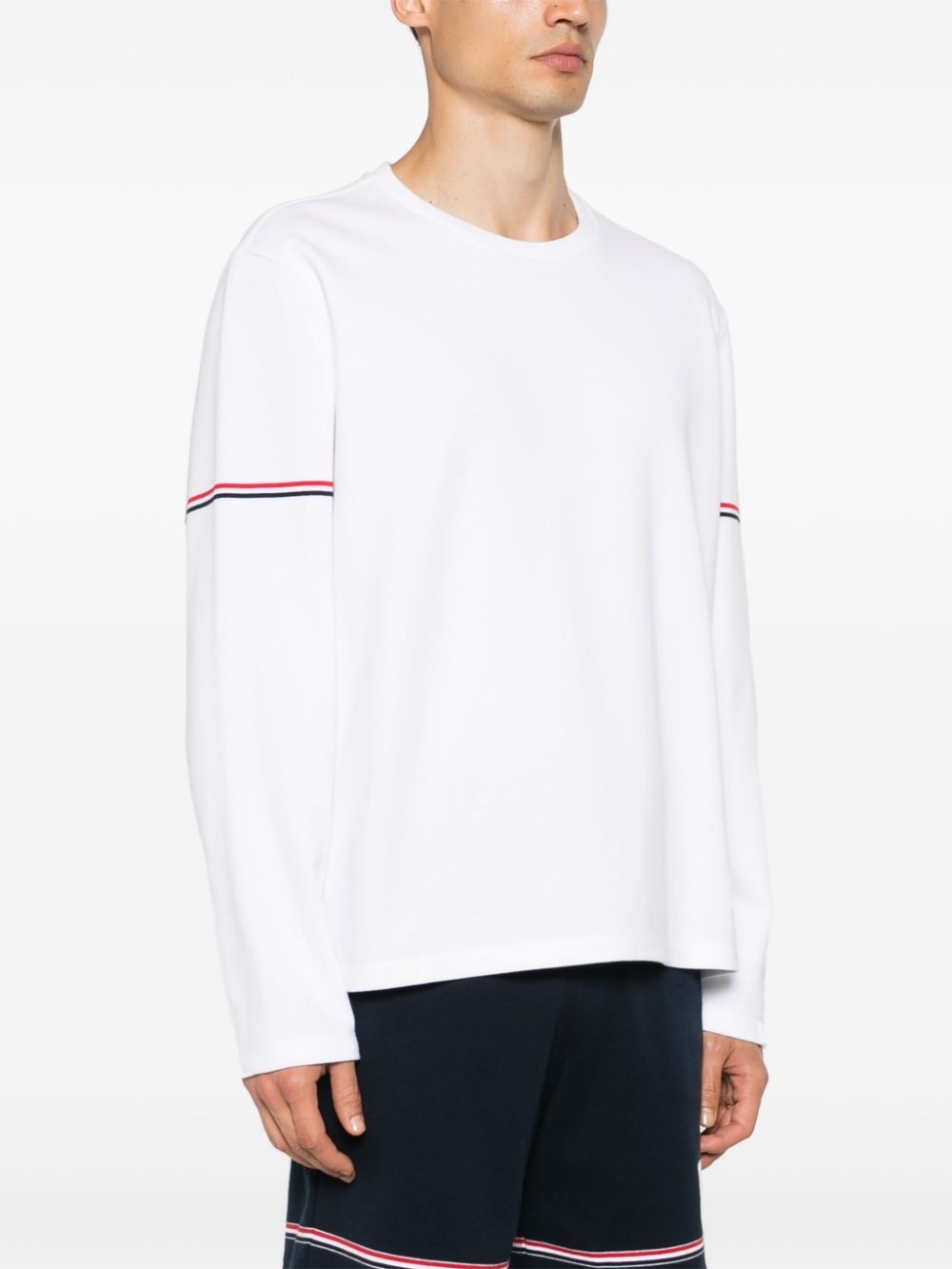 RWB stripe cotton T-shirt - 3