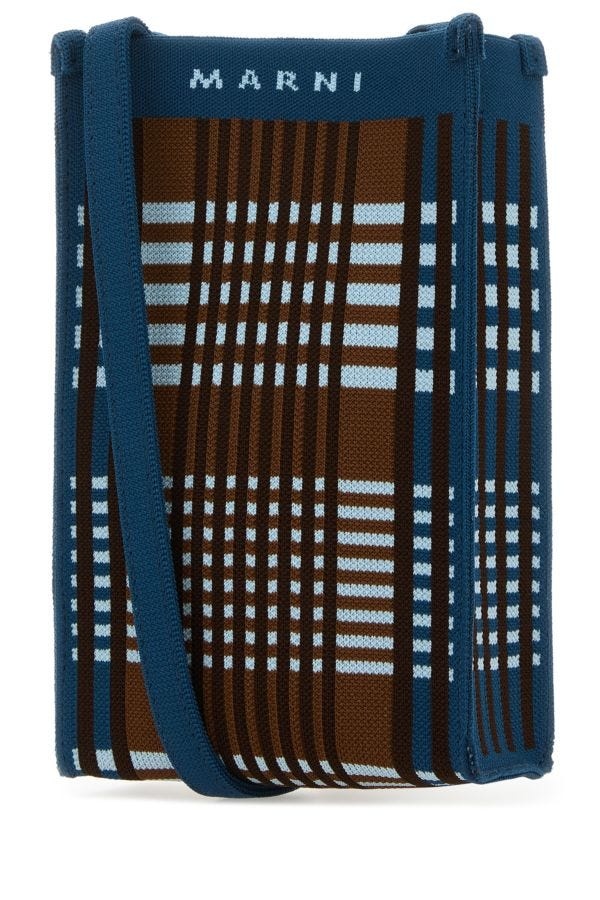 Marni Man Embroidered Fabric Crossbody Bag - 2