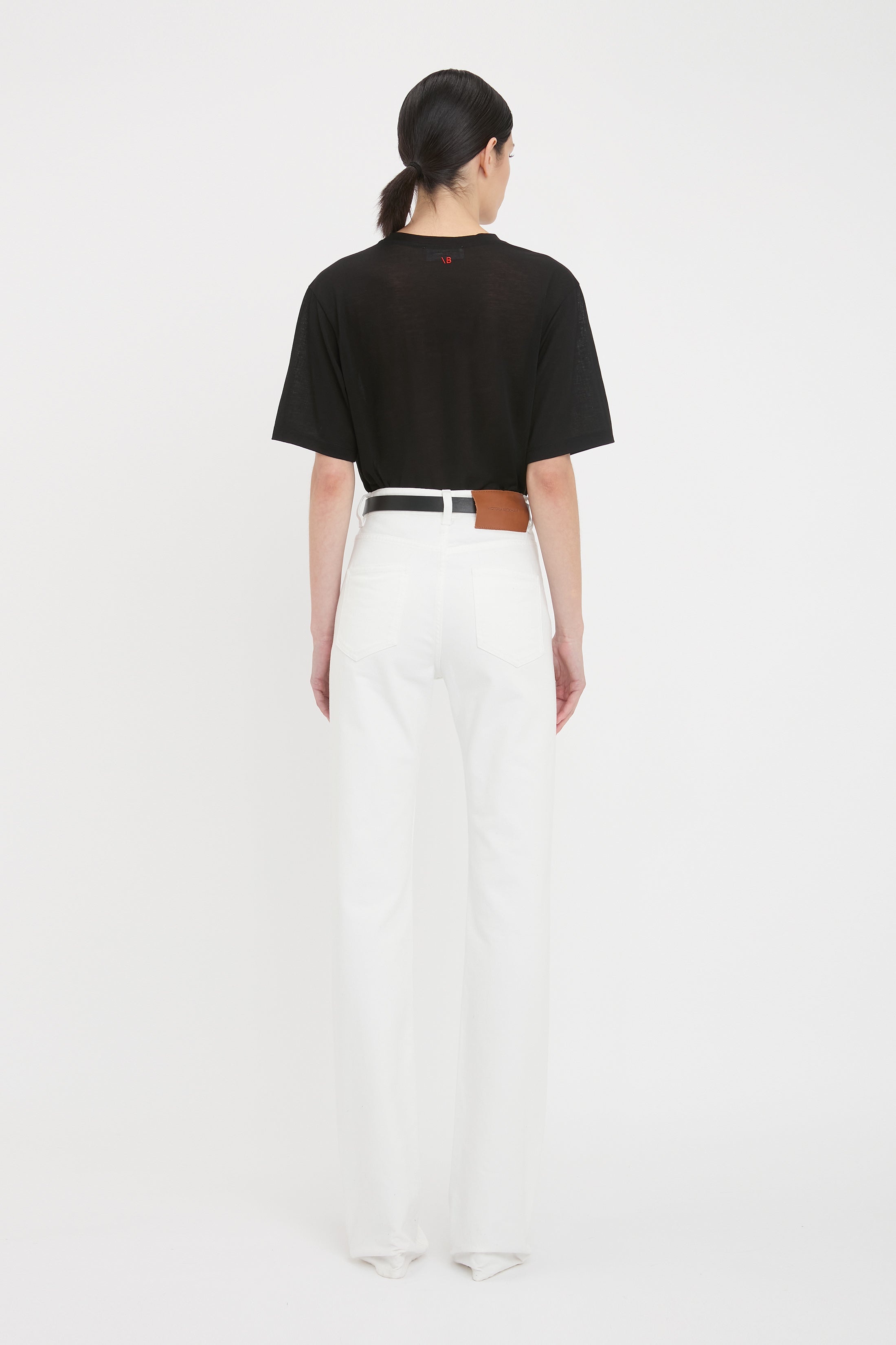 Julia High Waisted Jean In Washed White - 4