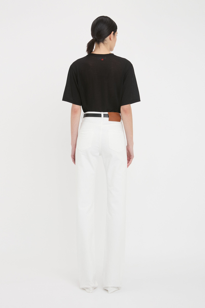 Julia High Waisted Jean In Washed White 4