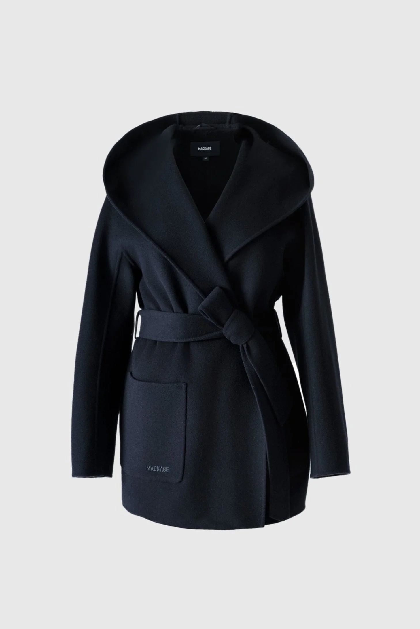 PAYA Wool Wrap Coat With Sash Belt - 1