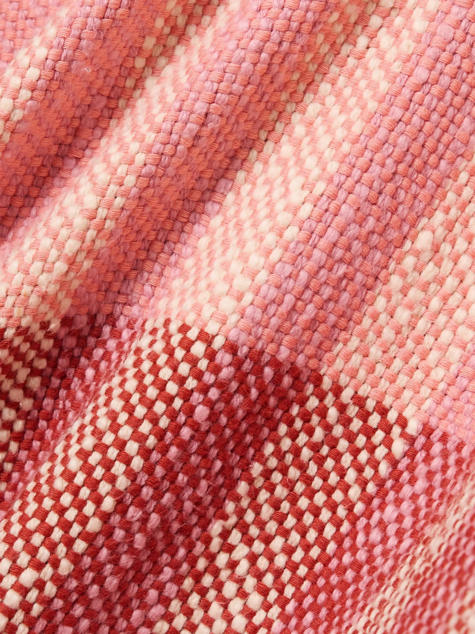 Striped cotton hoodie Pink - 4