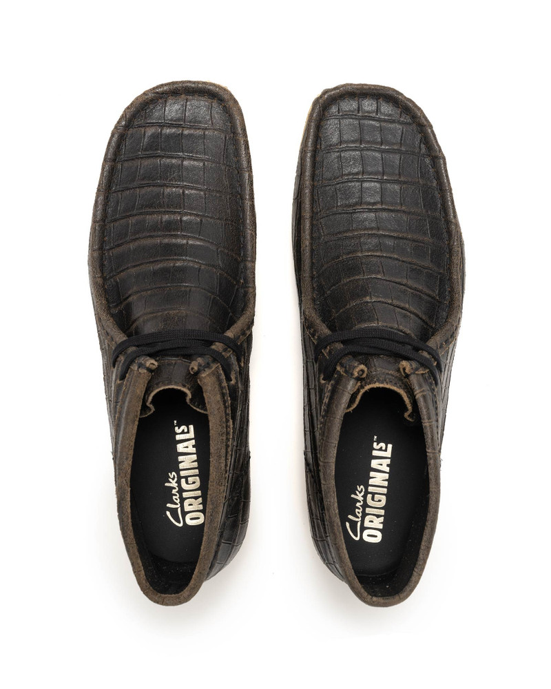 Wallabee Boot Harajuku Pack Black Croc Distress 4
