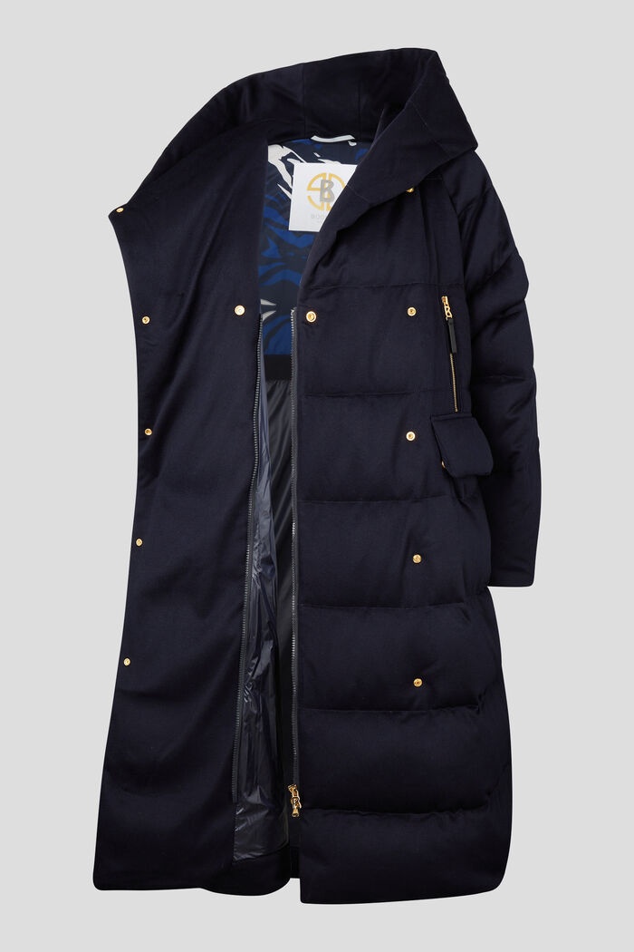 Leana Cashmere down coat in Dark blue - 6