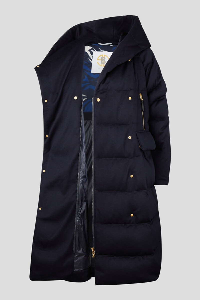 Leana Cashmere down coat in Dark blue 6