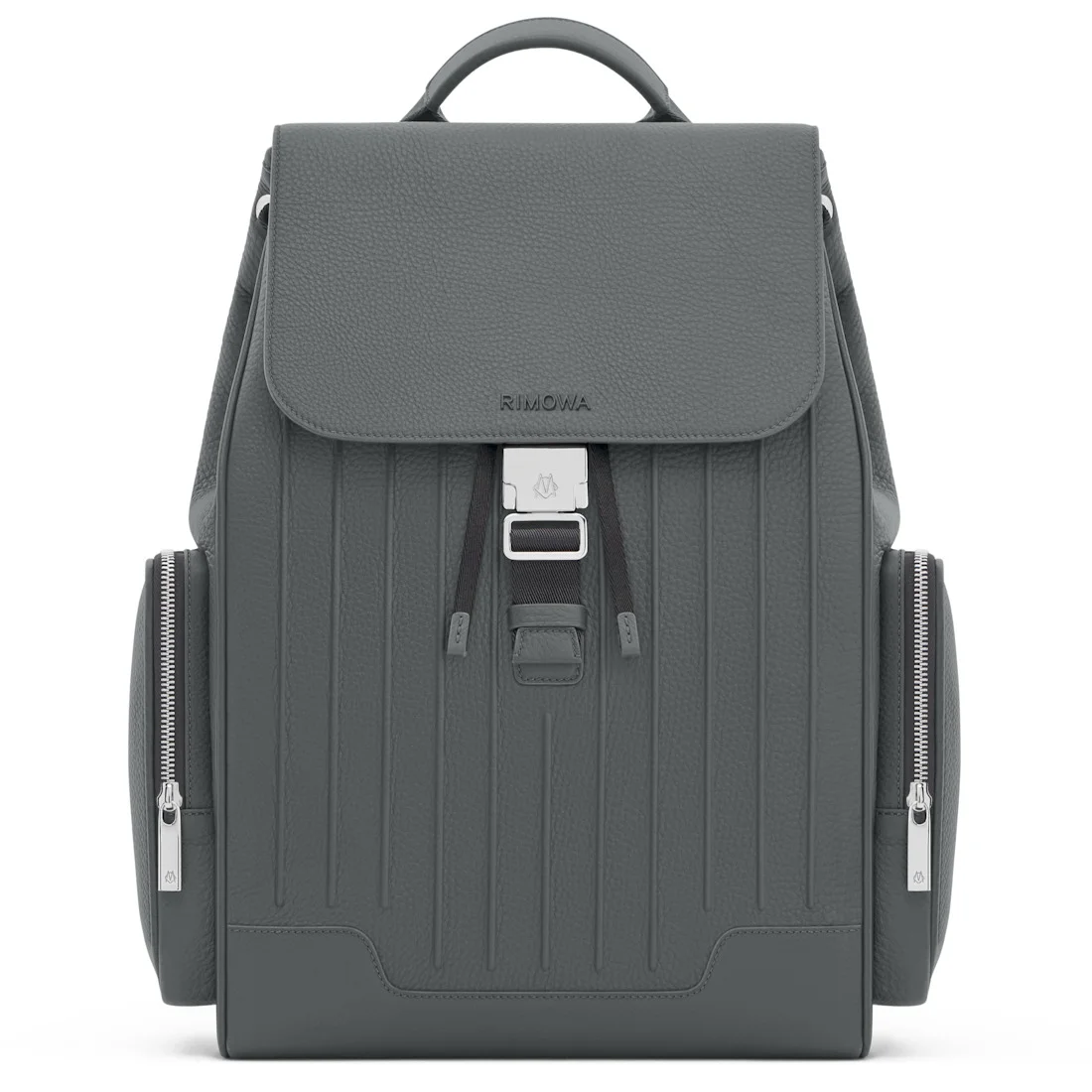 Never Still - Leather Flap Backpack Large - 1