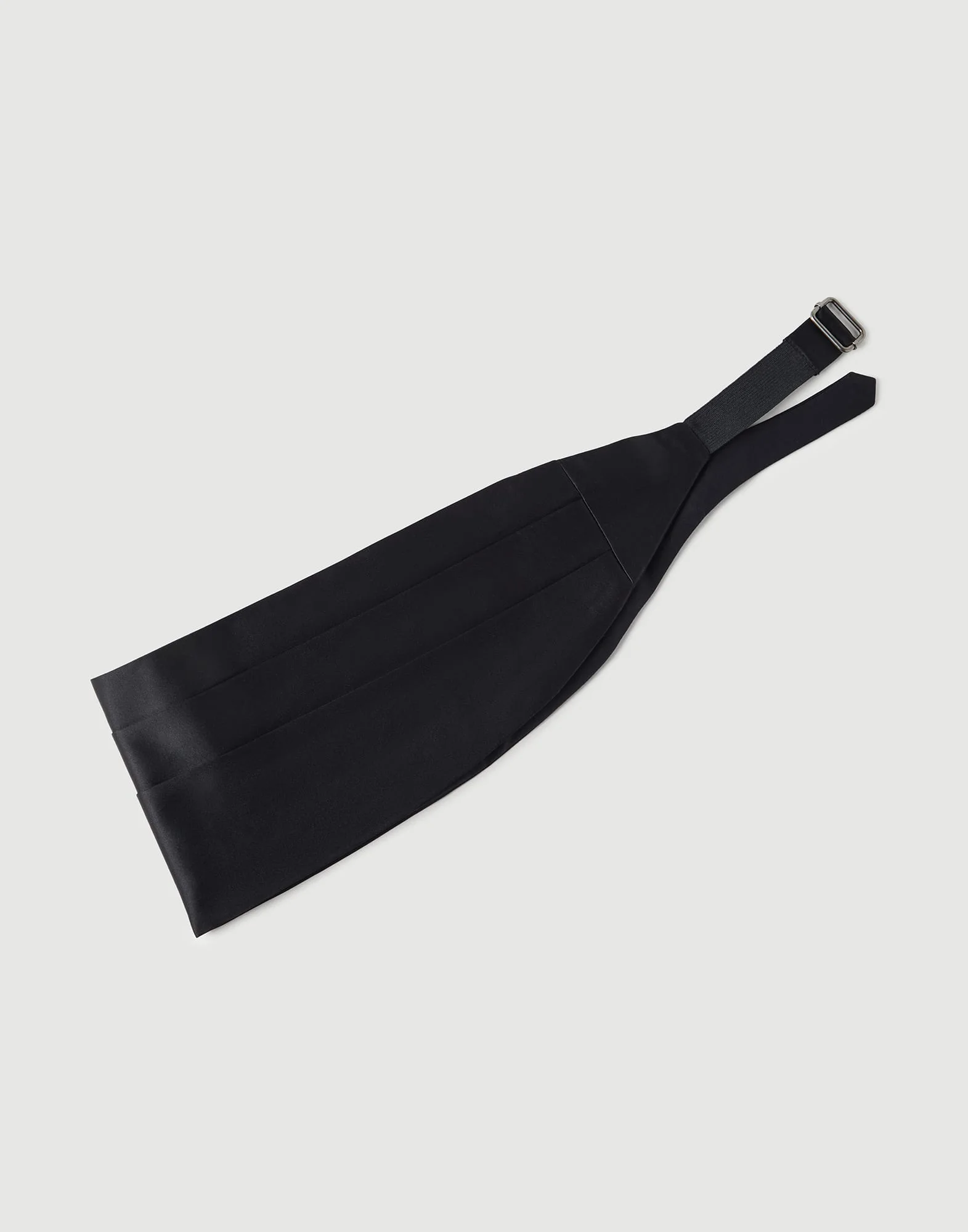 Cotton and silk satin cummerbund - 1