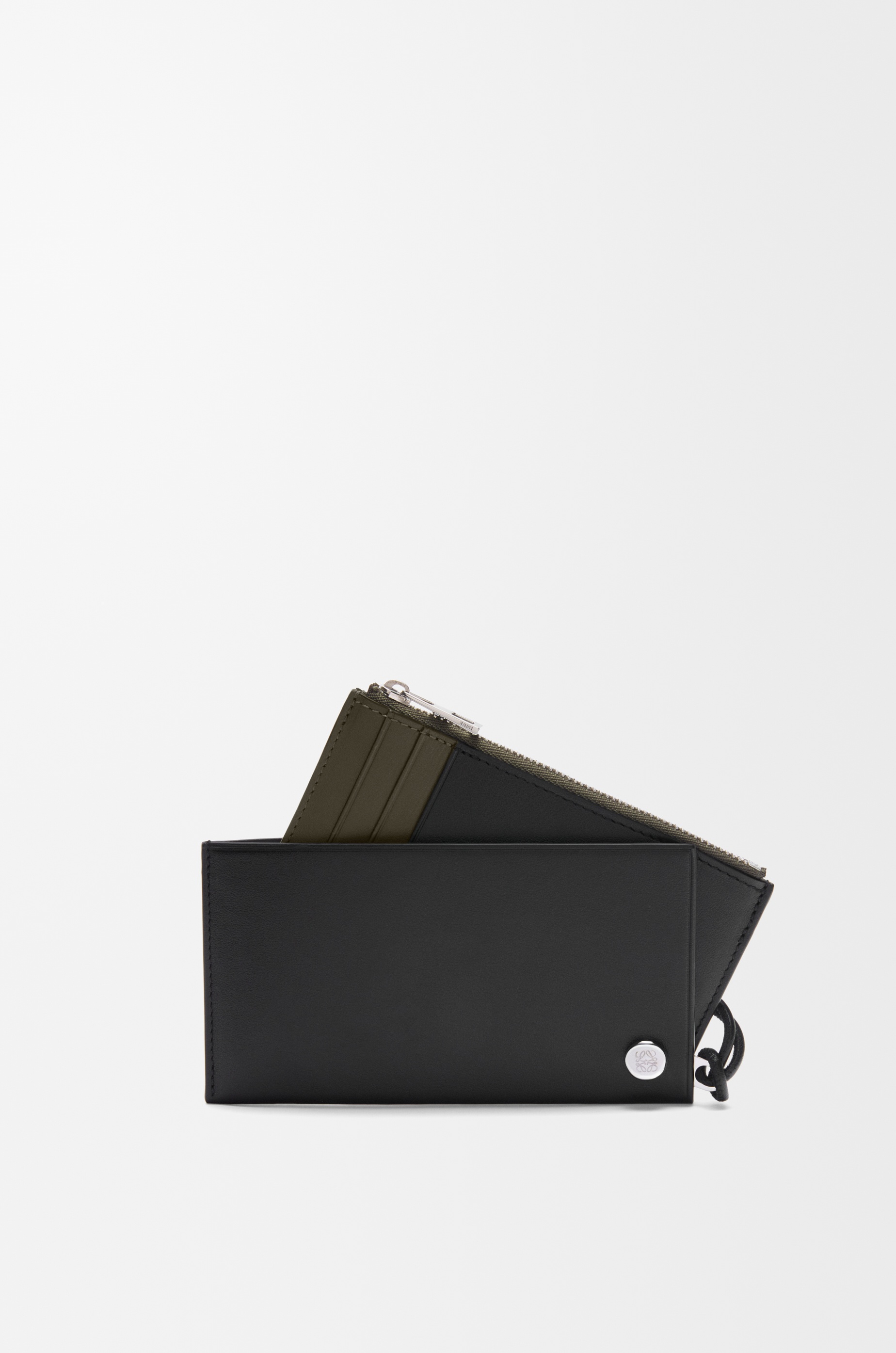Pebble Slider coin cardholder in shiny nappa calfskin - 2