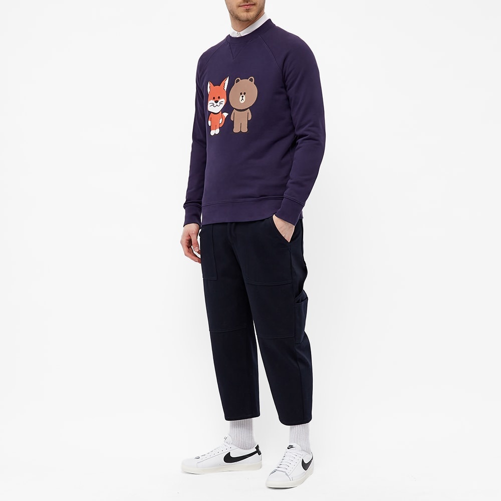 Maison Kitsuné x Line Friends Kitsune Big Print Crew Sweat - 6