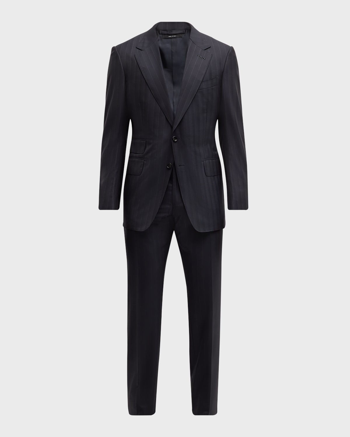 Men's Shelton Herringbone Stripe Suit - 10