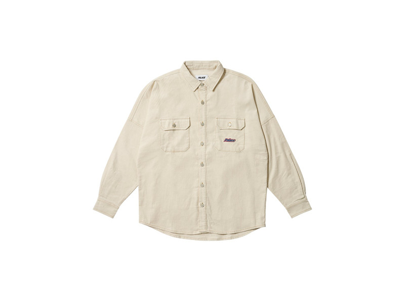 DROP SHOULDER CORD SHIRT SOFT WHITE - 1