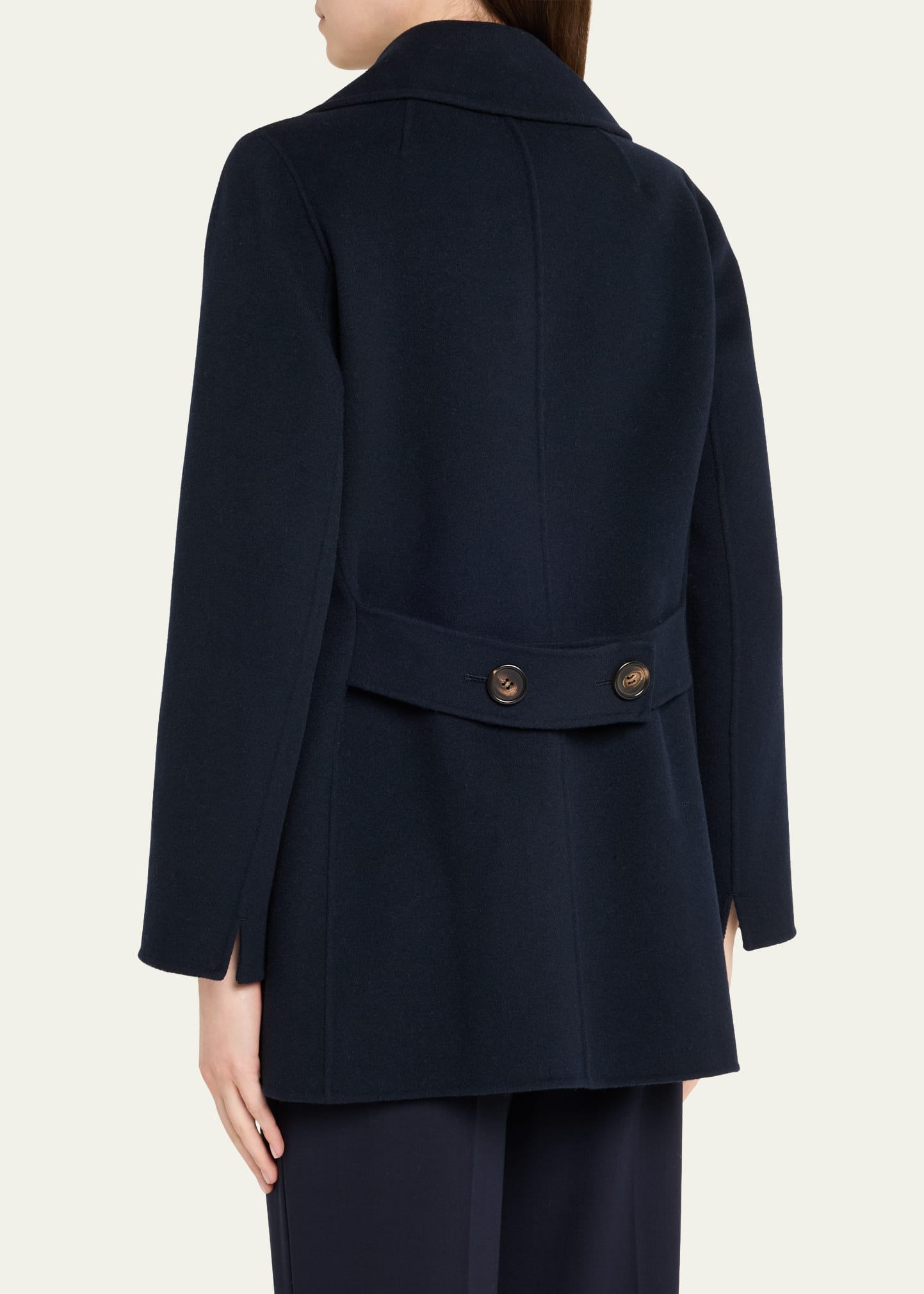 Caban Double-Breasted Wool Coat - 3