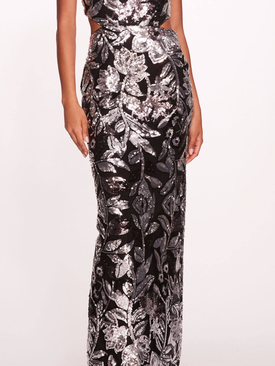 BOTANICAL SEQUIN GOWN - 4