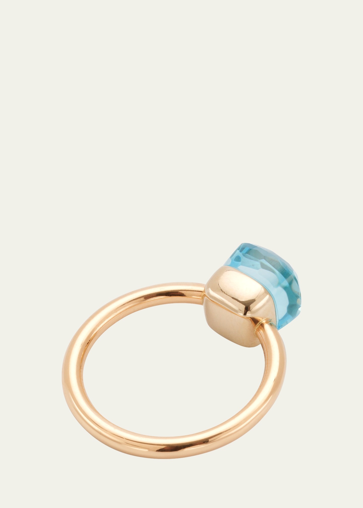 Nudo Petit 18k Gold Ring with Blue Topaz - 4