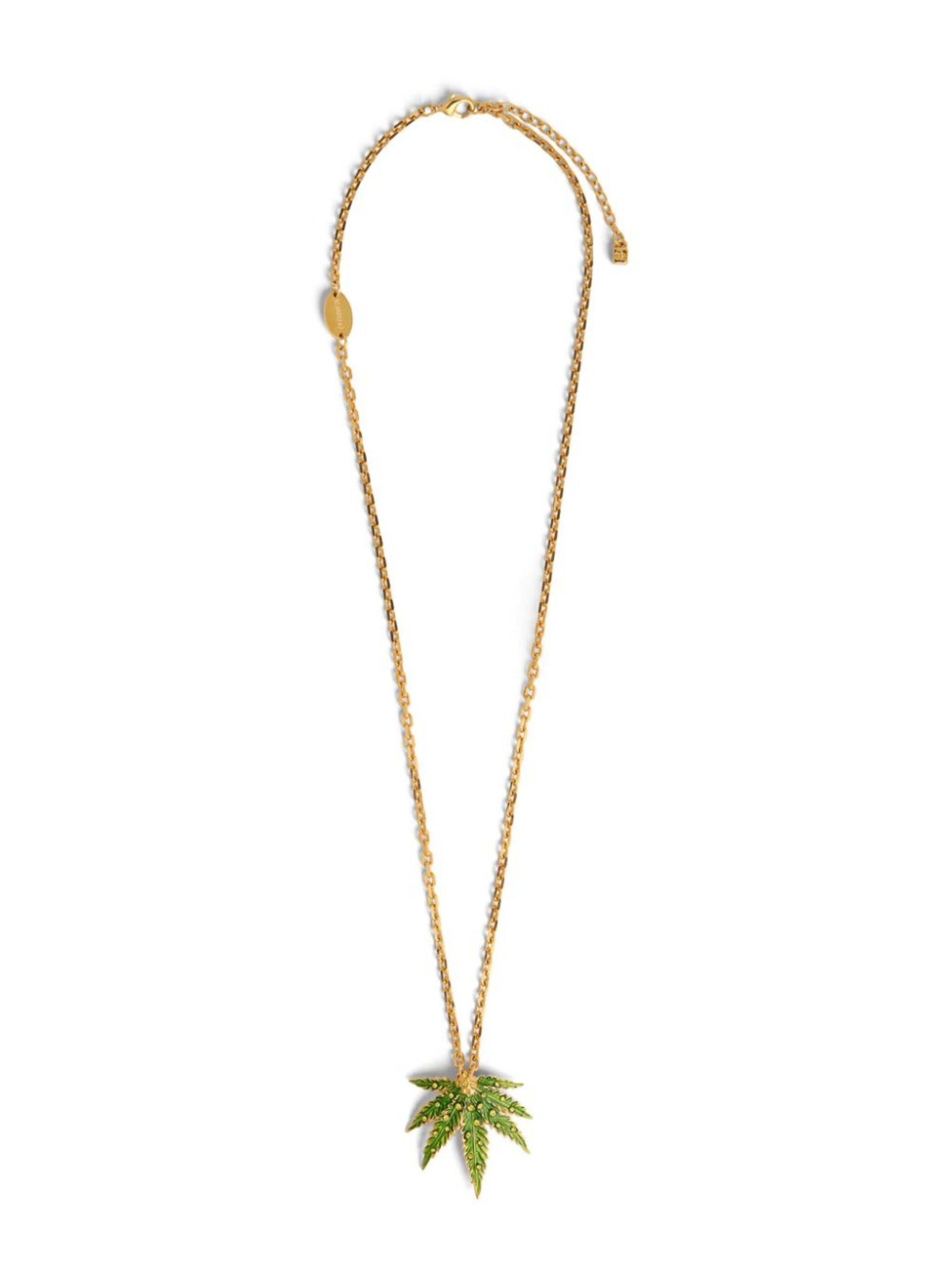 leaf-pendant necklace - 2