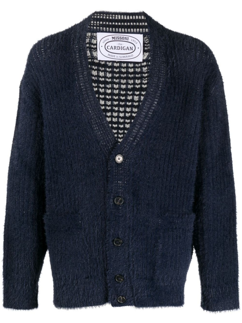V-neck knitted cardigan 1