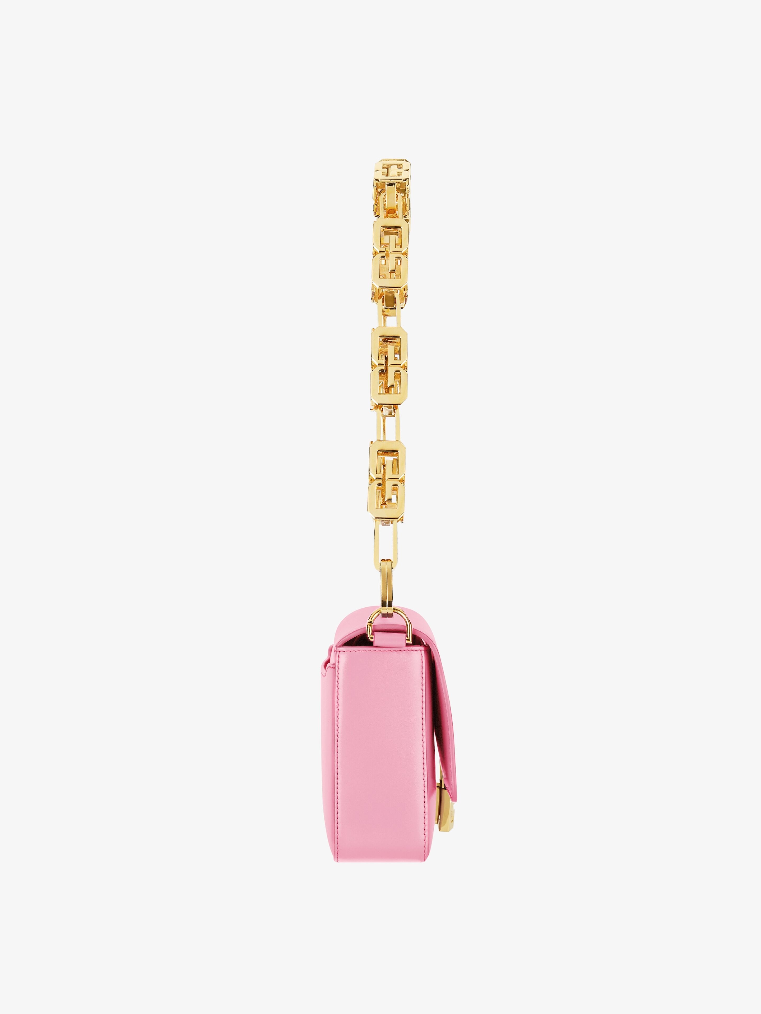 MEDIUM 4G BAG IN BOX LEATHER WITH CHAIN - 3