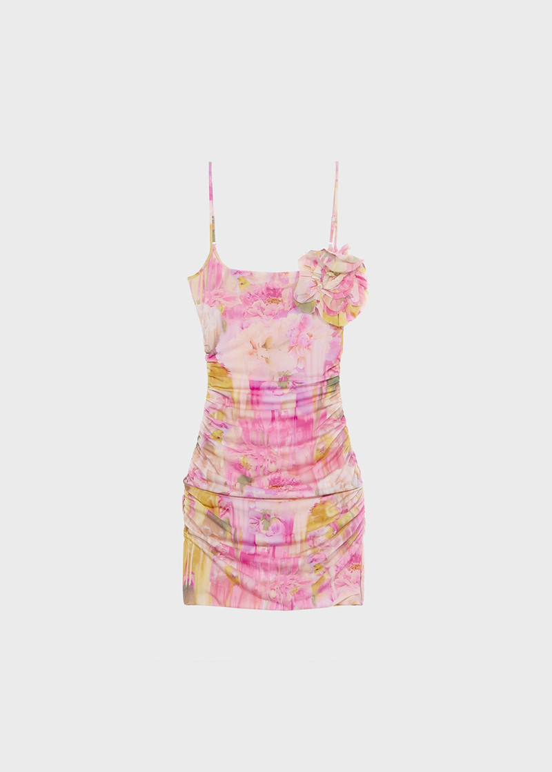 JERSEY DRESS WITH 3D ROSE - 1