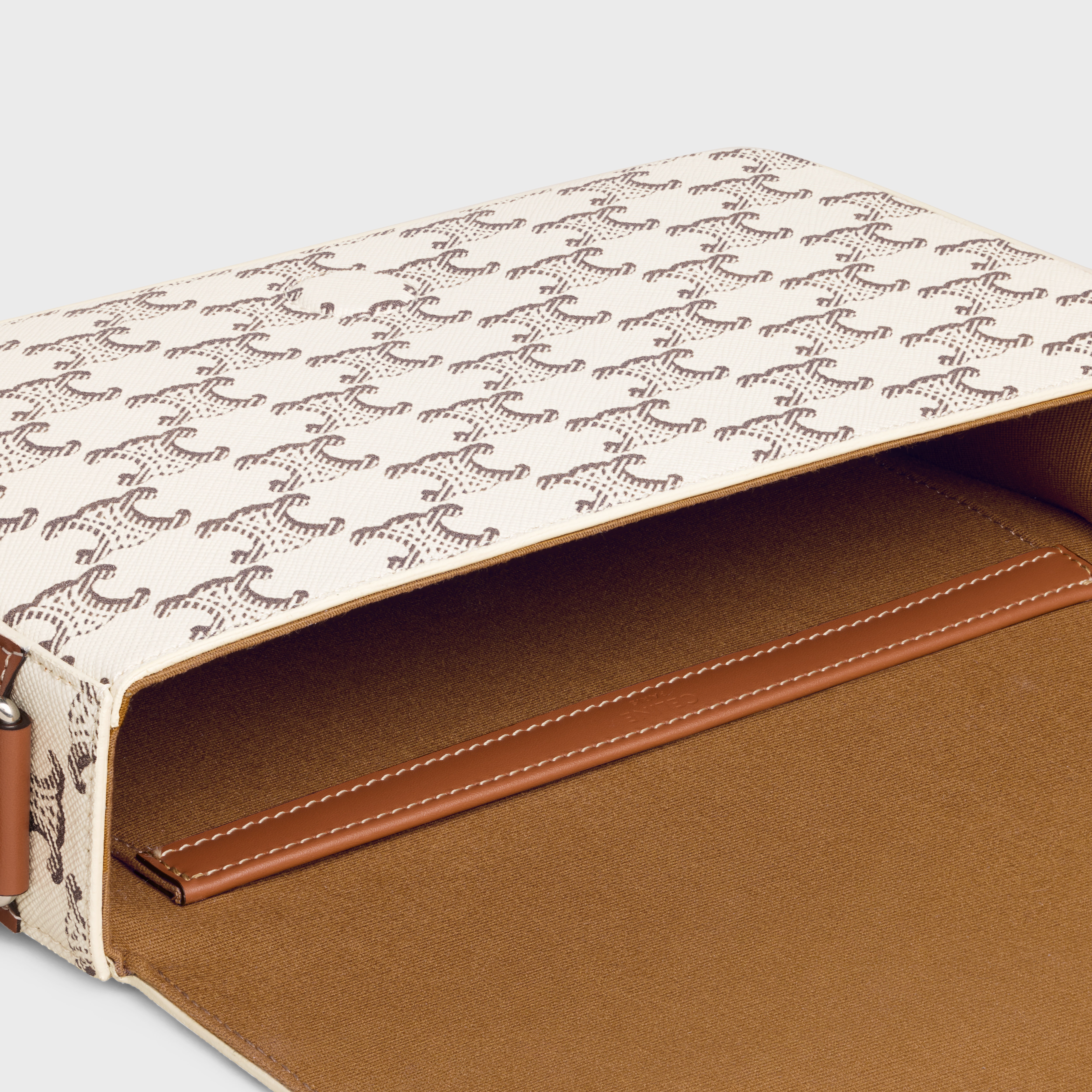 Flap Messenger in Triomphe Canvas and Calfskin - 4