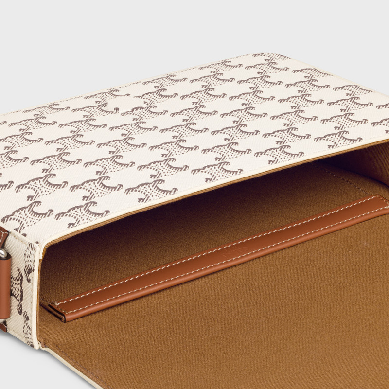Flap Messenger in Triomphe Canvas and Calfskin 4