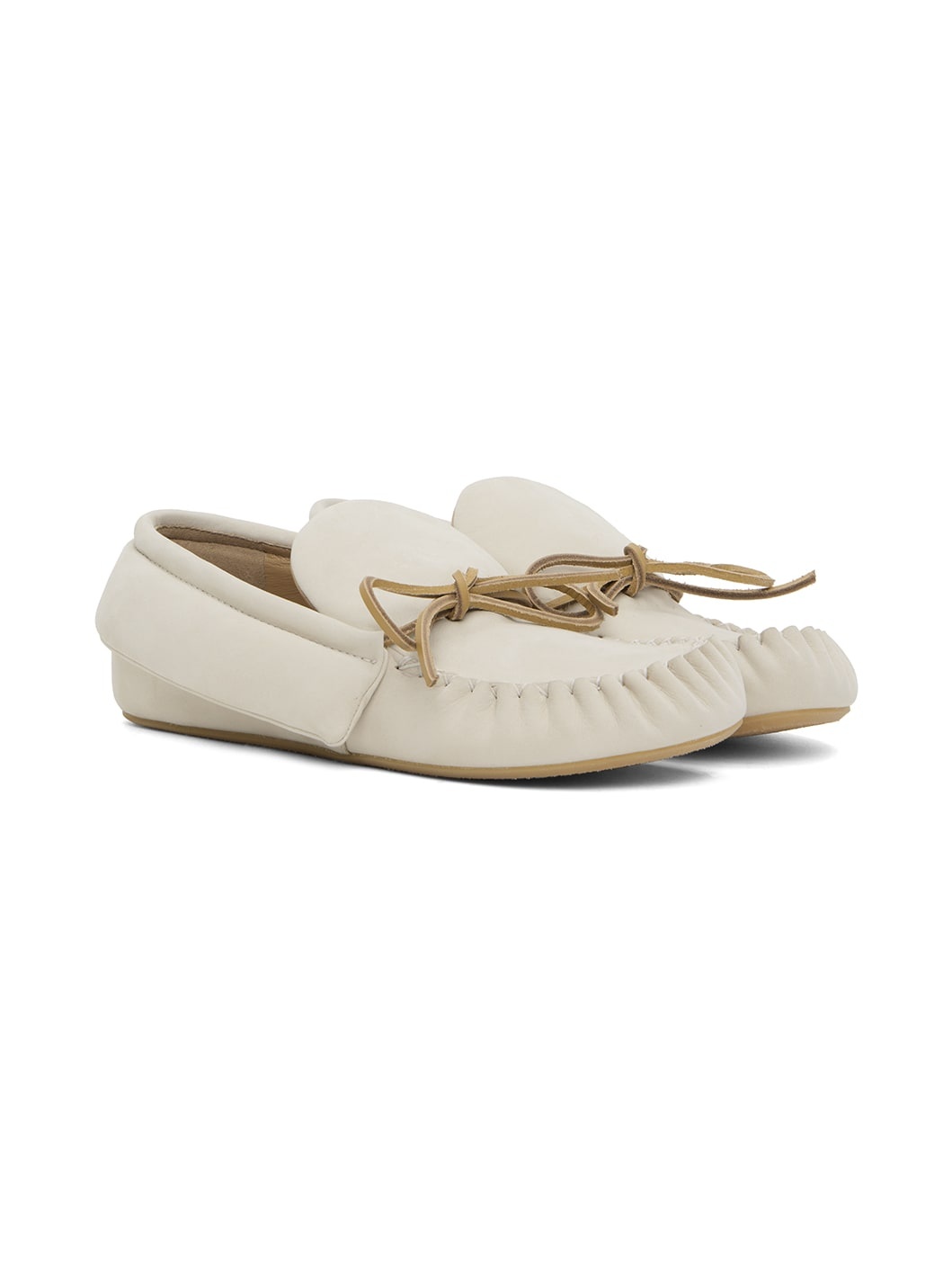 Off-White Suede Moc Loafers - 4
