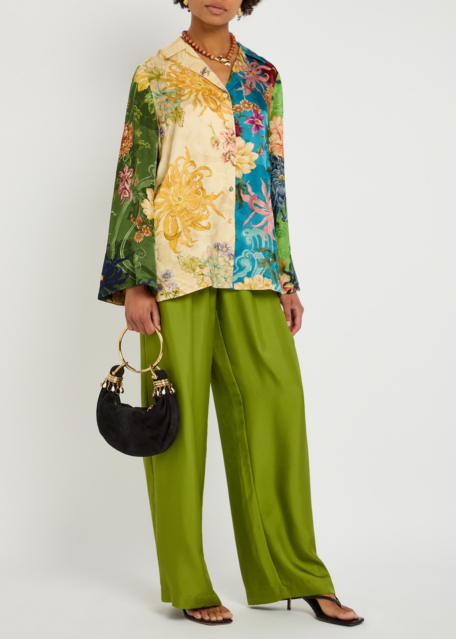 Alemais Avery Floral Satin Shirt - 4