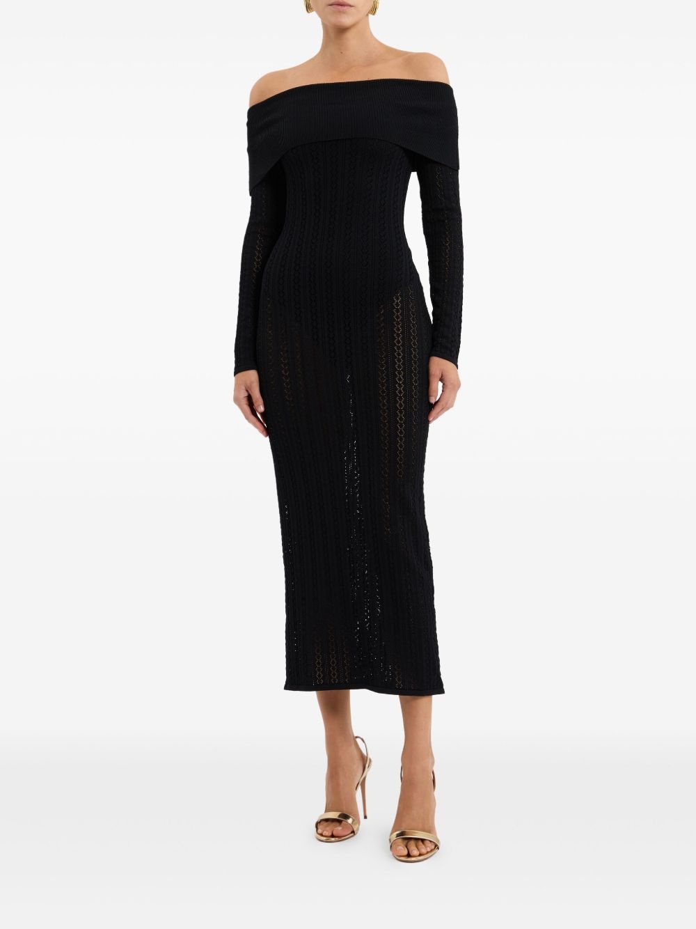 Lorelei off-shoulder knitted dress - 2