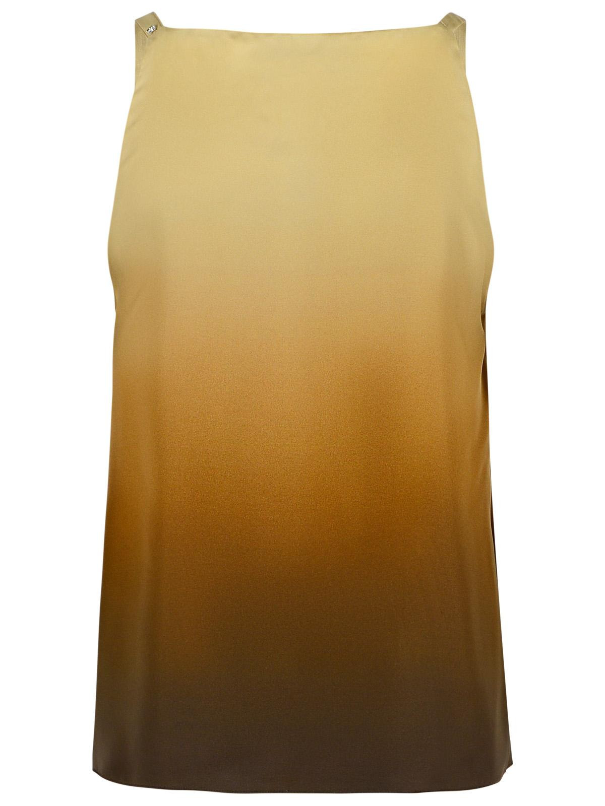 Sportmax 'Alcuno' Beige Gradient Silk Top Women - 3