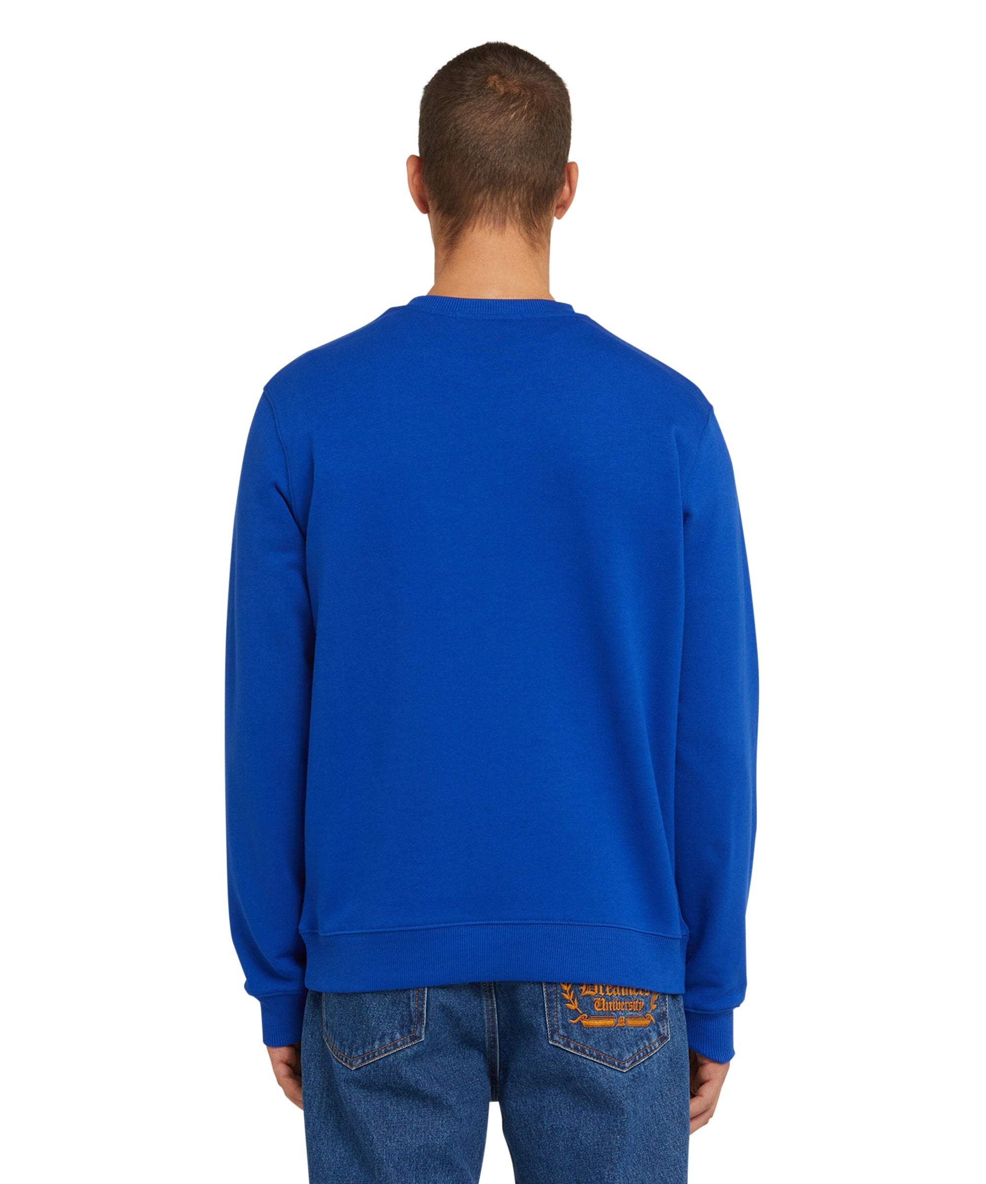 Cotton t-shirt with brushstroke logo - 3