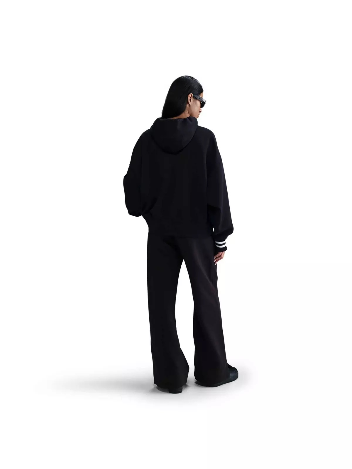 Women's Sportswear Phoenix Fleece Oversized Crewneck Sweat Pants-Black - 5