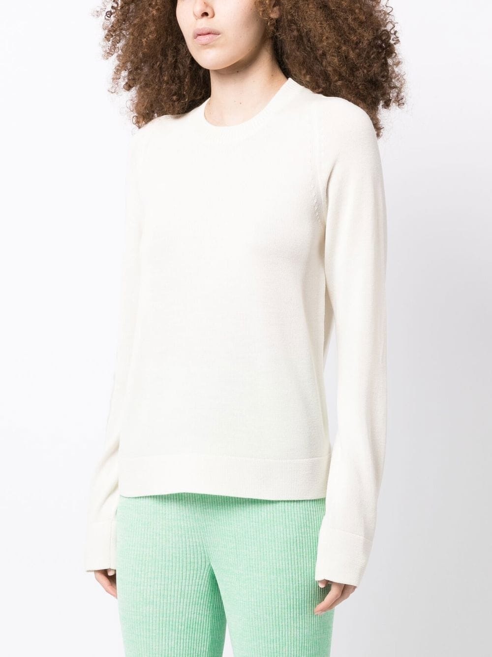fine-knit crew-neck jumper - 3