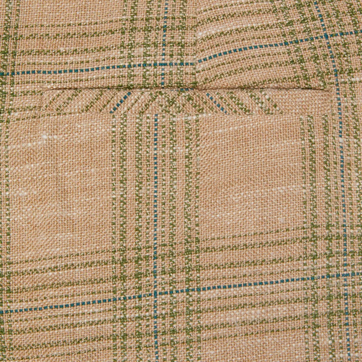 Check linen pant - 6