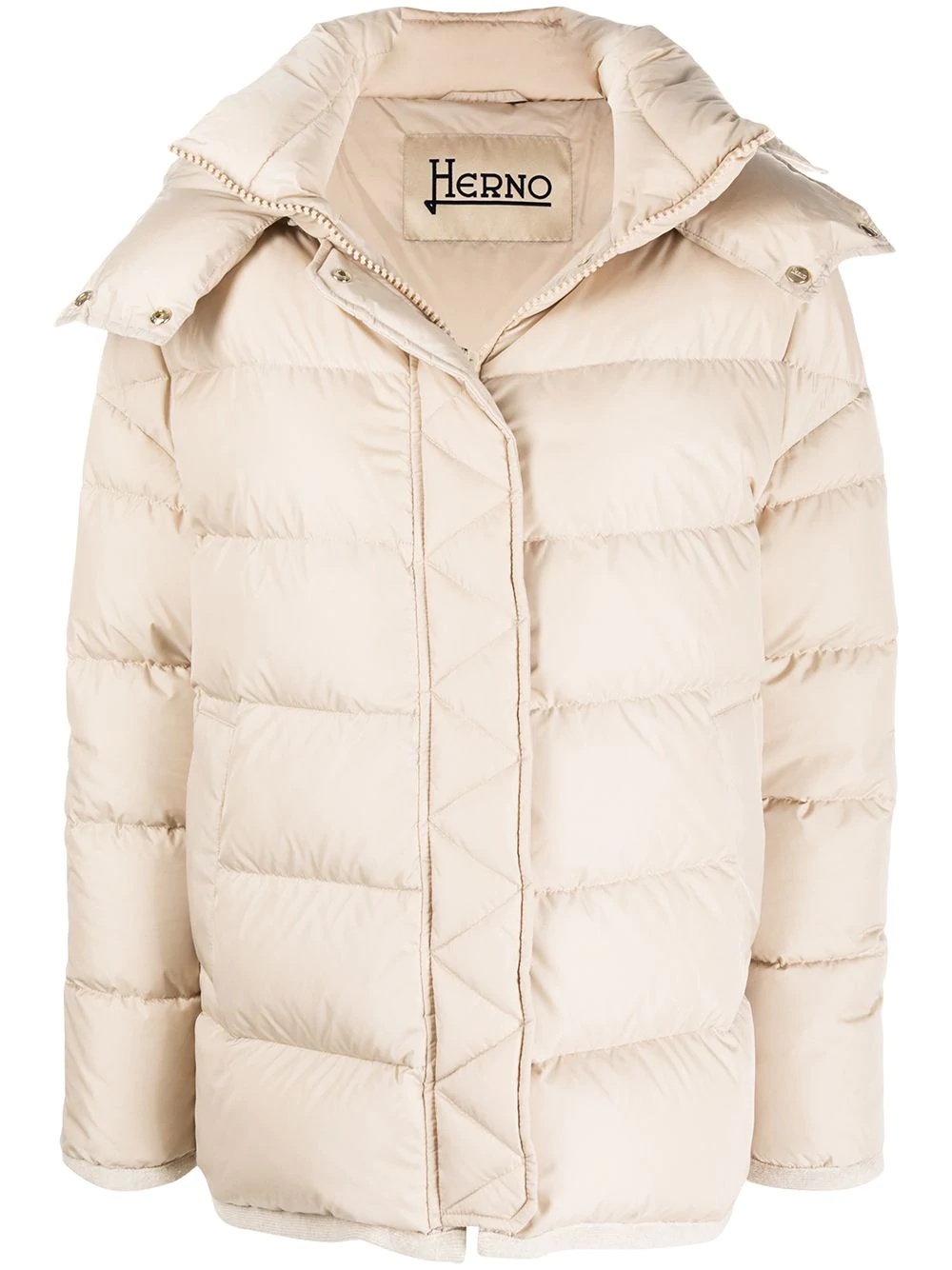 hooded padded jacket - 1