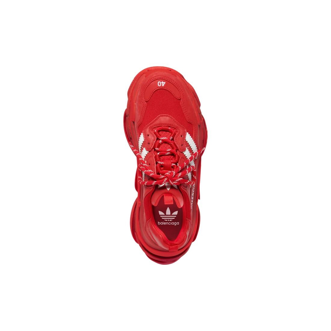 Men's Balenciaga / Adidas Triple S Sneaker in Red - 6