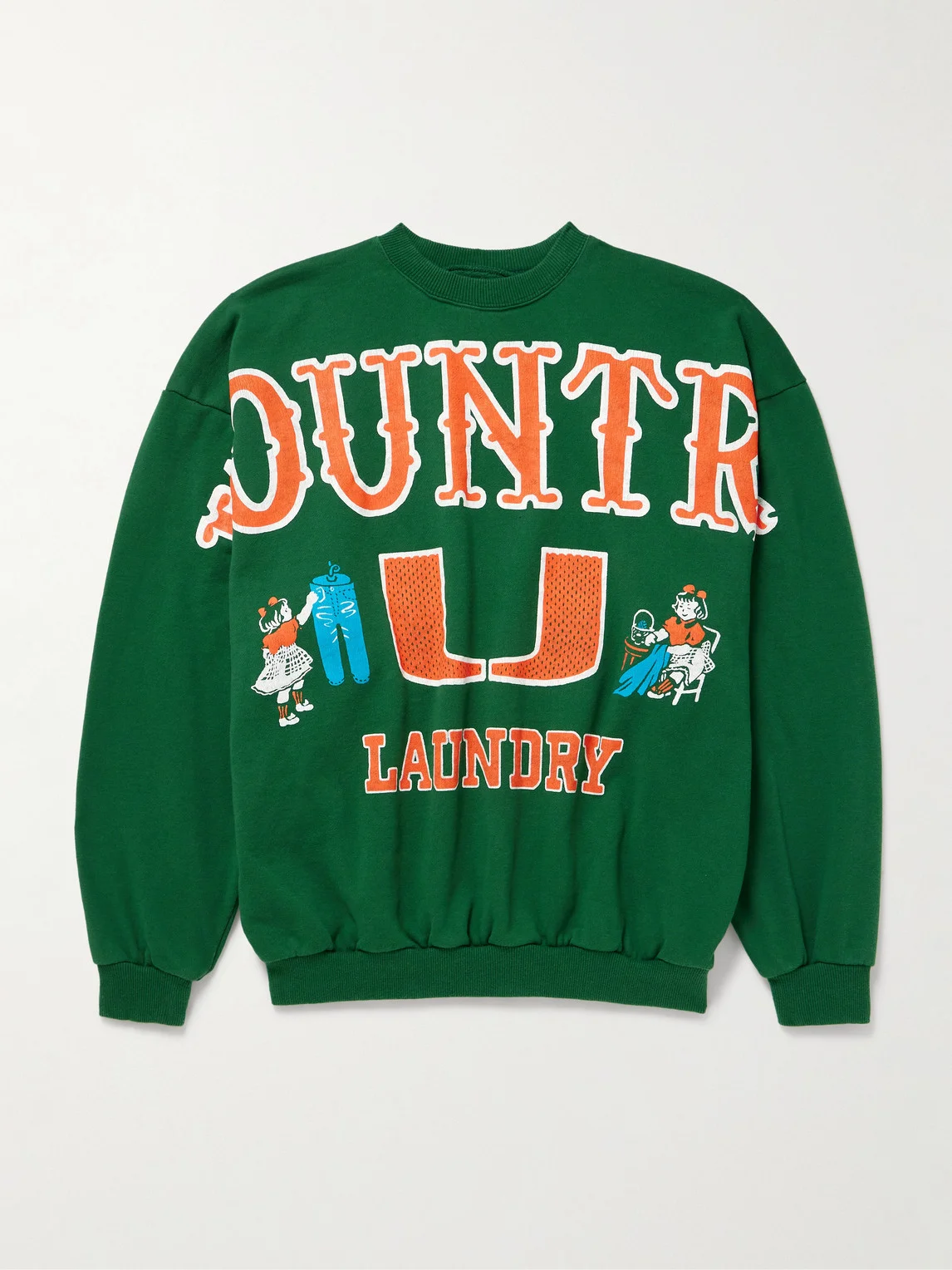 Printed Cotton-Jersey Sweatshirt - 1