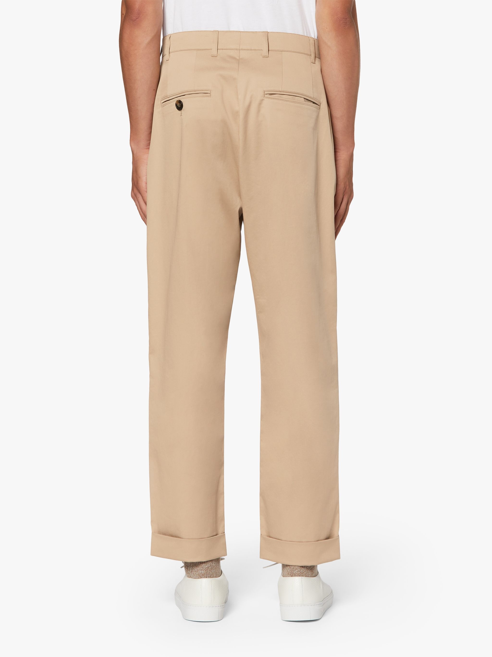 FIELD BEIGE COTTON CHINO TROSUERS | GTM-203 - 4