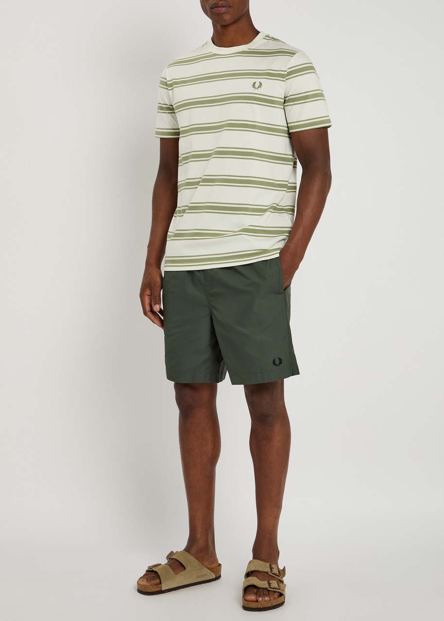 Fred Perry Logo-embroidered Shell Swim Shorts - 4