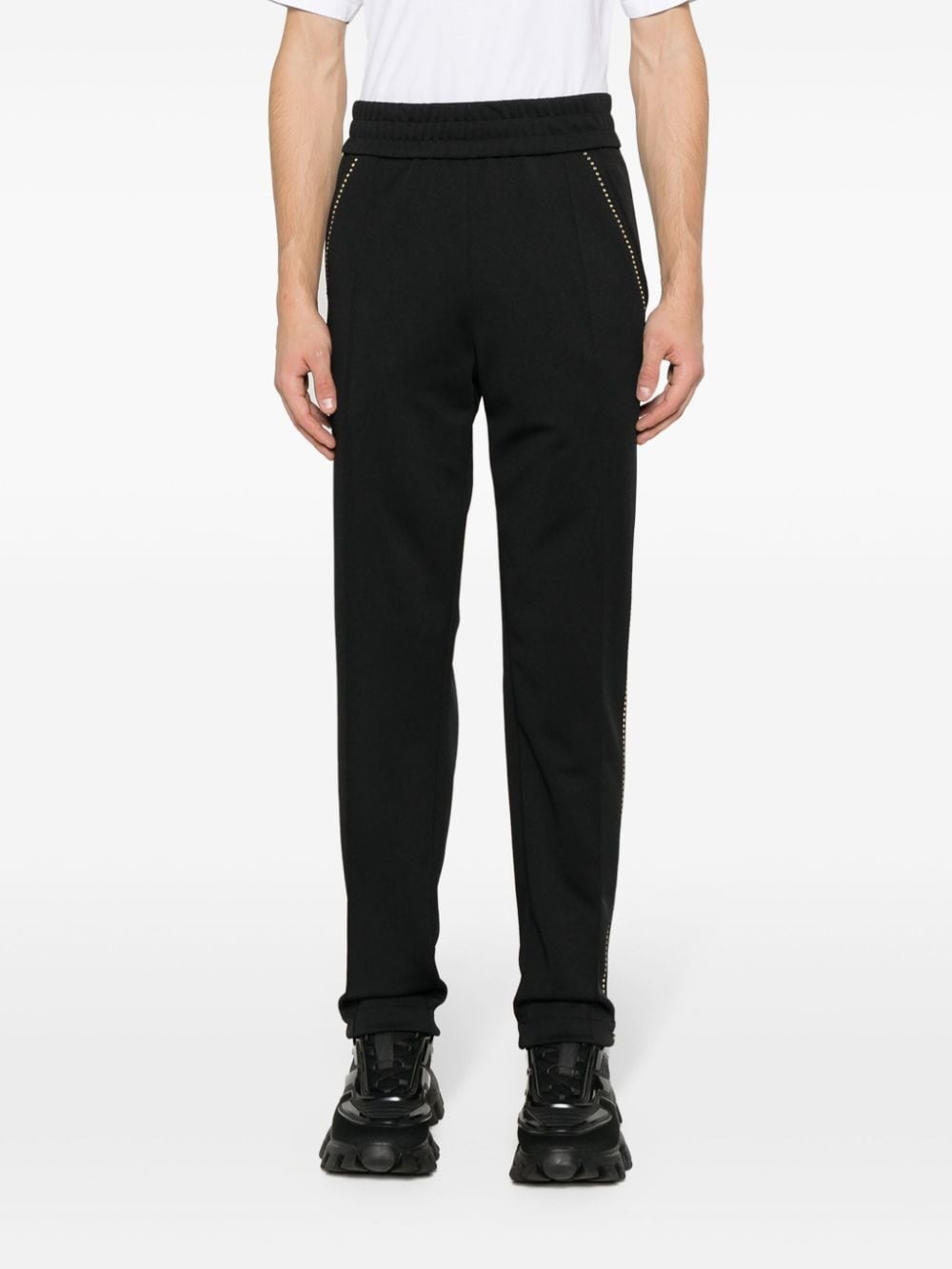 stud-embellished straight-leg track pants - 3