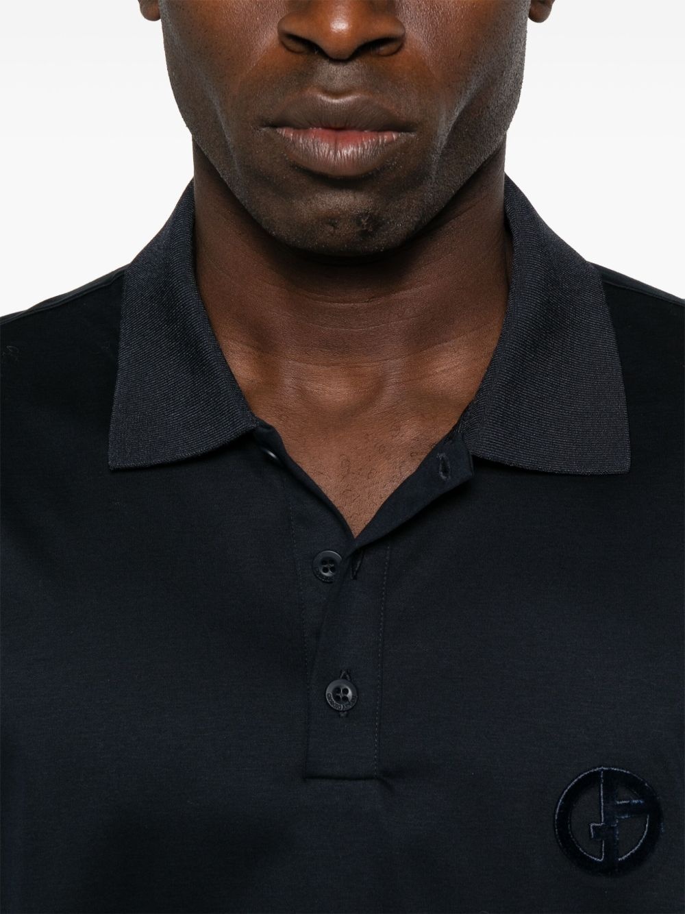 logo-embossed polo shirt - 4