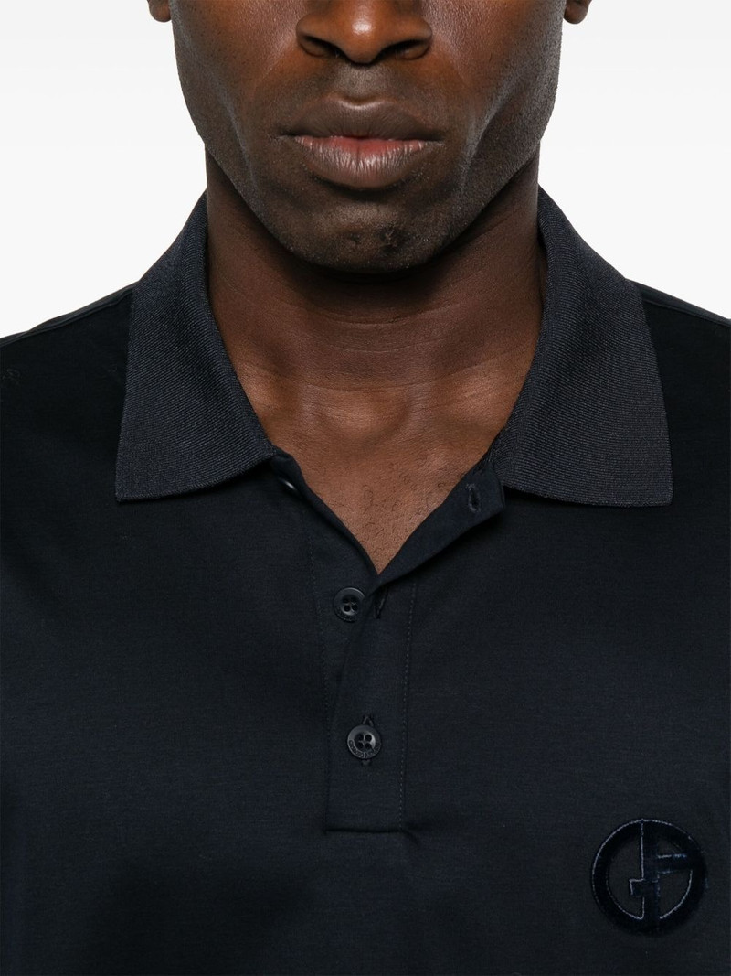 logo-embossed polo shirt 4