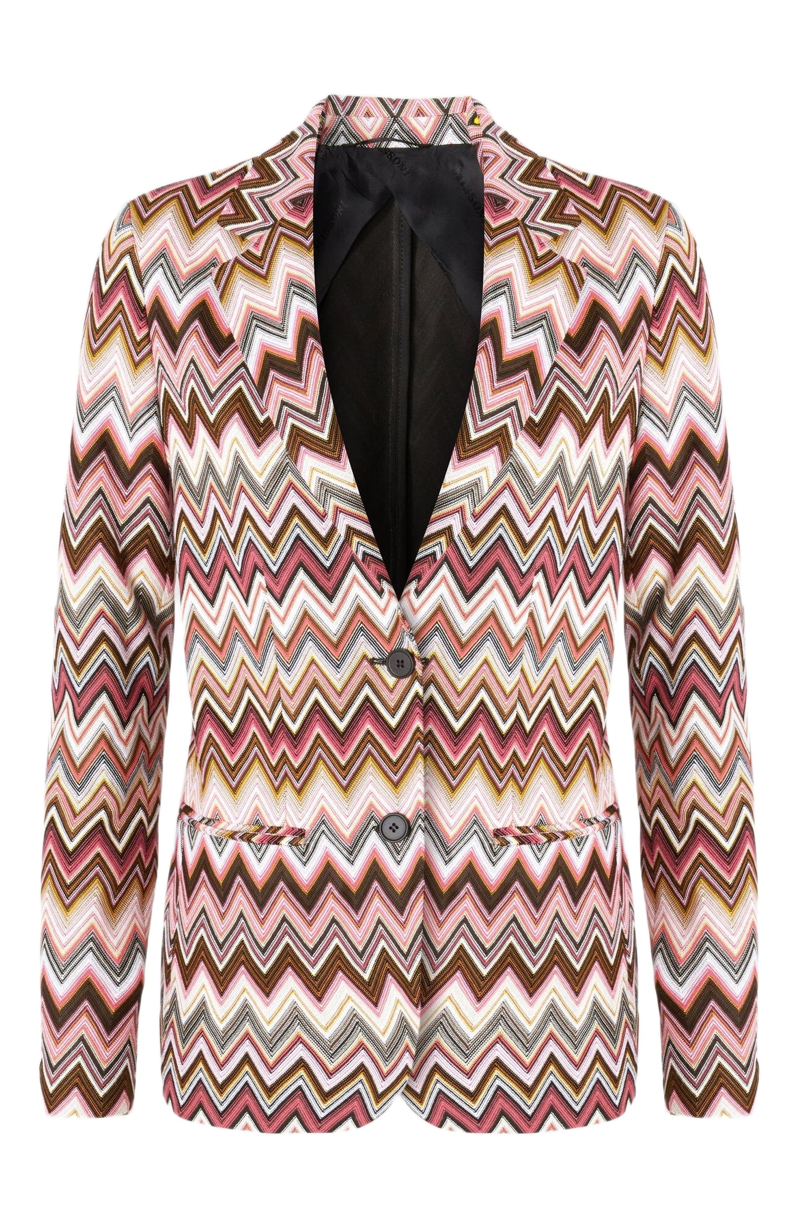 Missoni Single-breasted Blazer In Cotton And Zigzag Viscose in Multicoloured at Nordstrom - 2