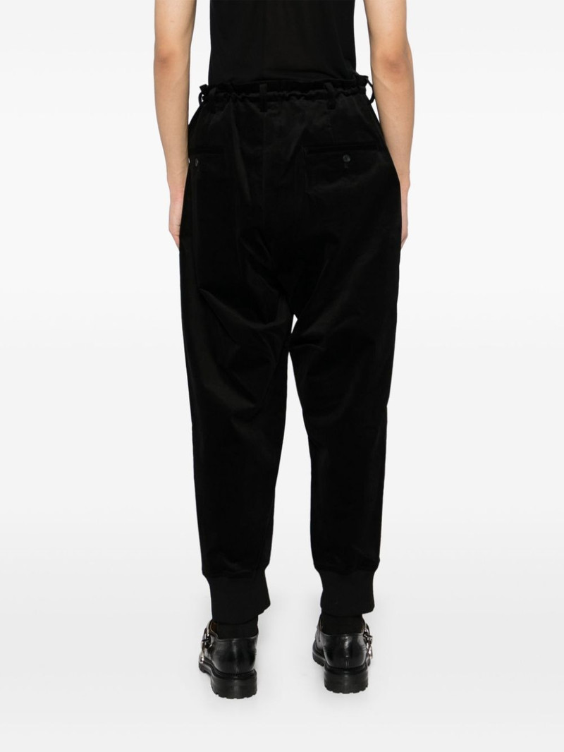 velvet tapered trousers 4