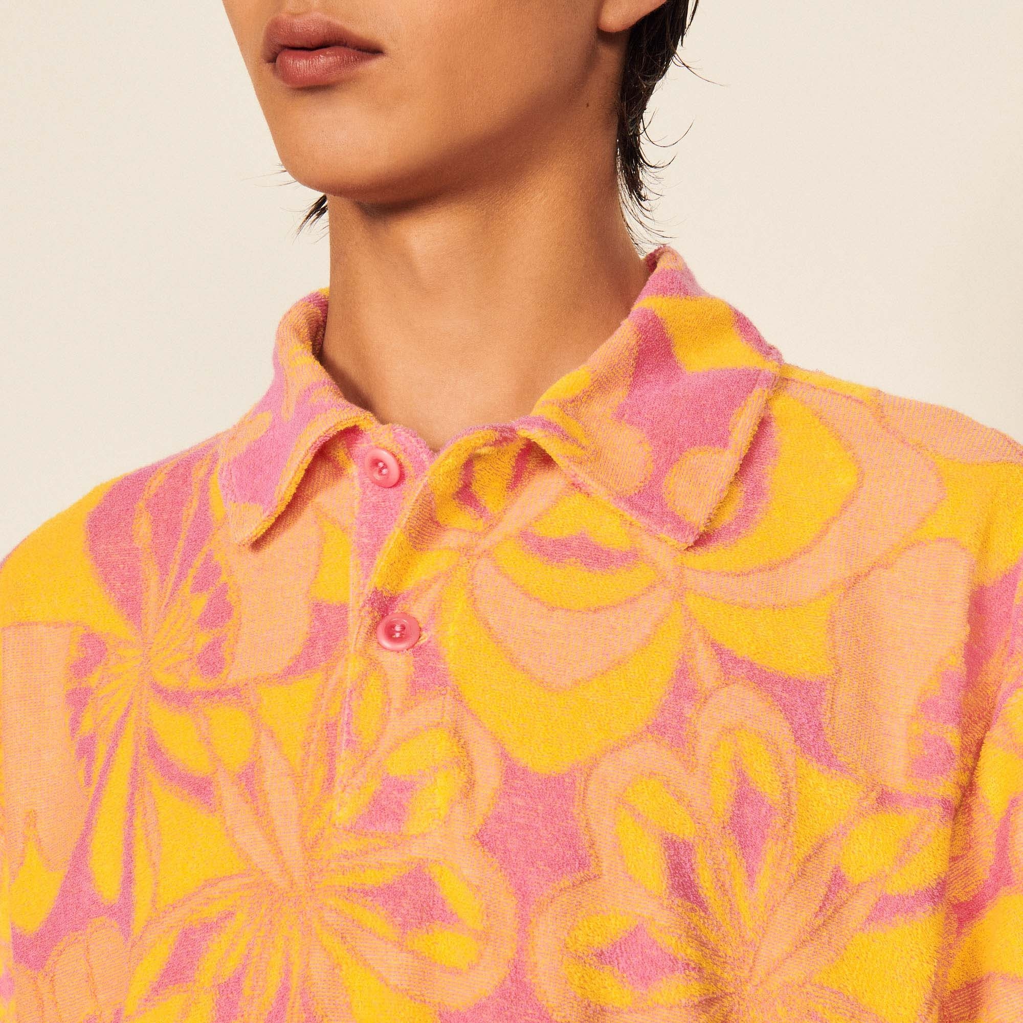 Oversized patterned polo shirt - 5