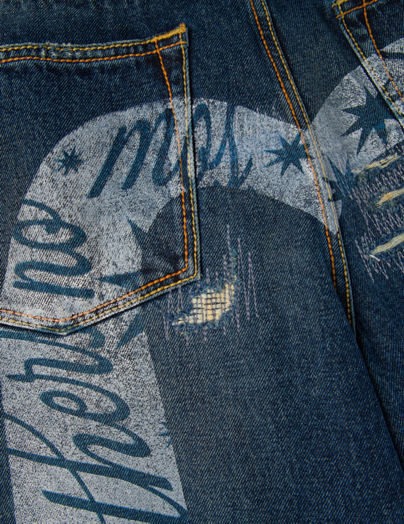 EVISU X GDC Daicock Print Relax Fit Jeans 7