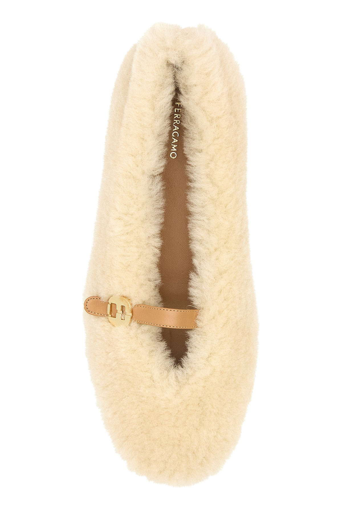 Ivory shearling Noella ballerinas - 4