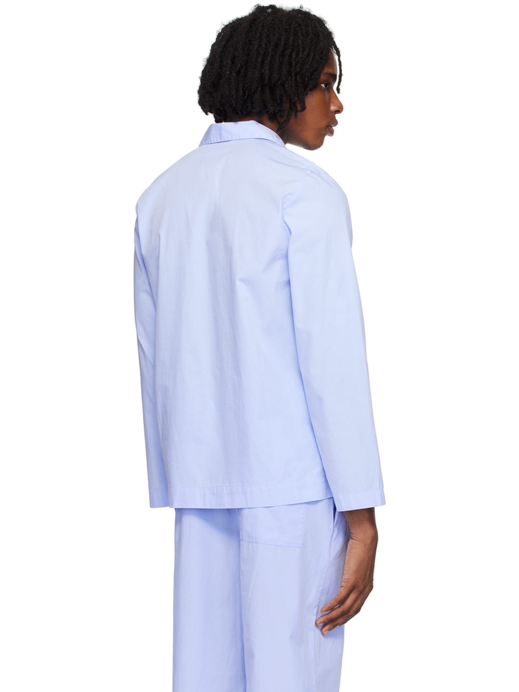 Blue Long Sleeve Pyjama Shirt - 3