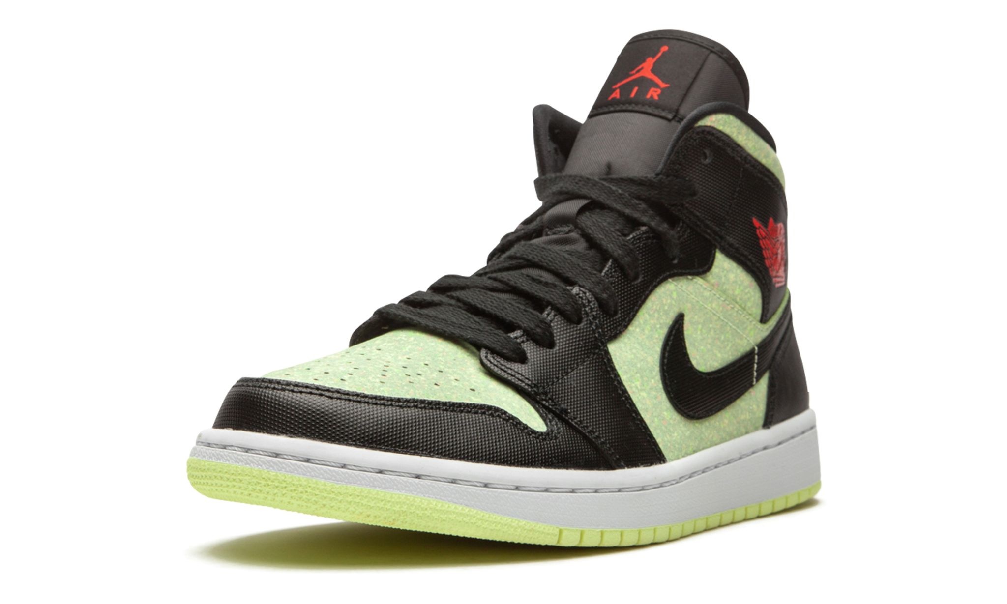 WMNS AIR JORDAN 1 MID SE "Barely Volt / Chile Red" - 4
