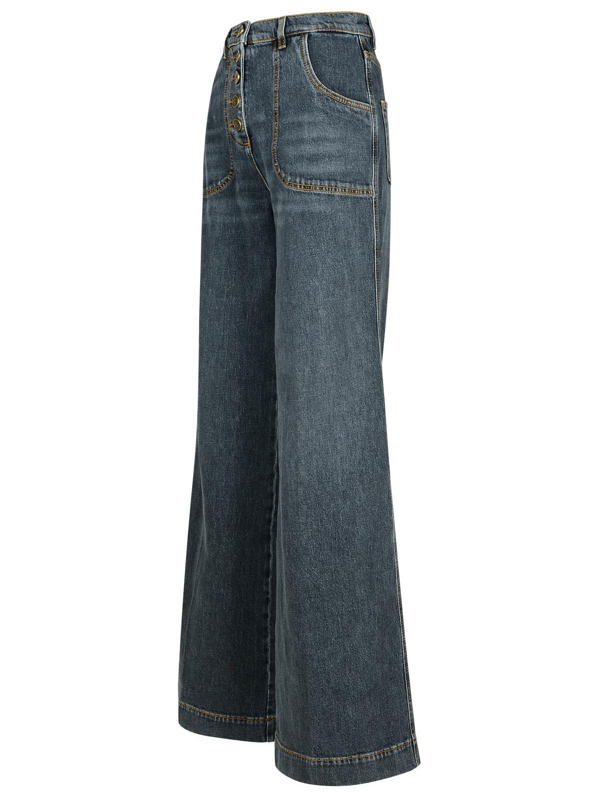 Etro Gray Cotton Jeans Women - 2
